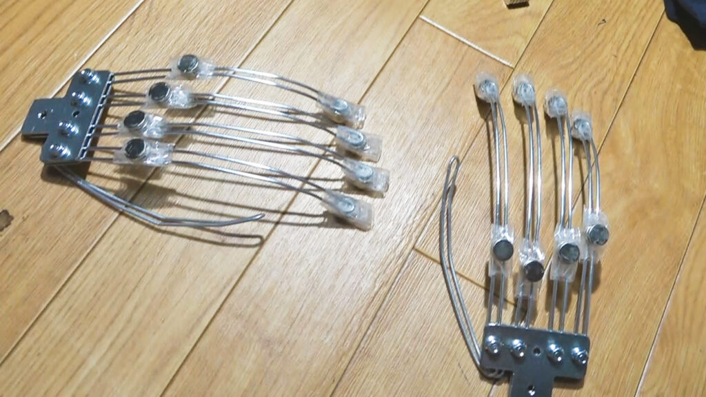 自作ラブドールの手の骨組み