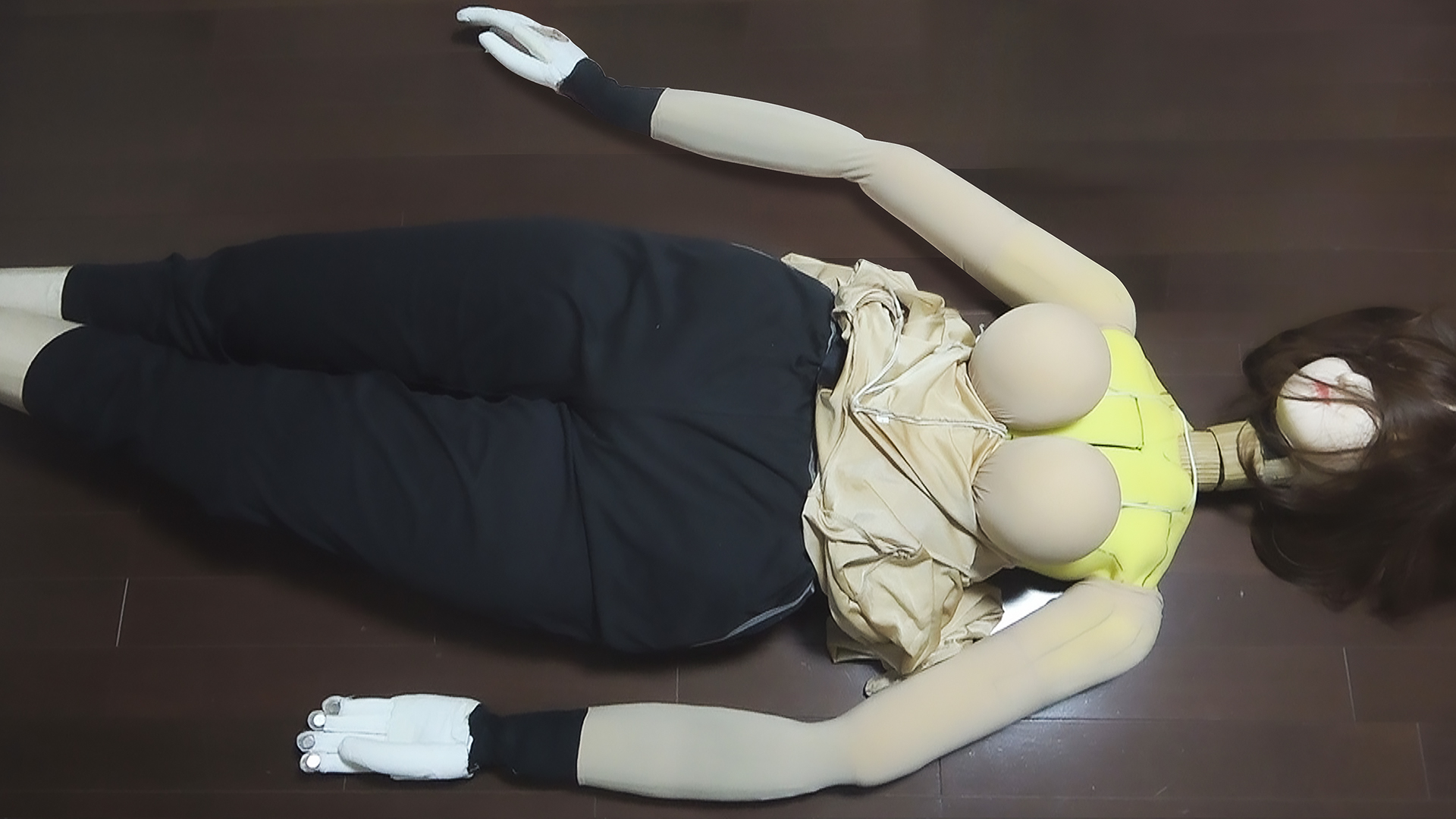 自作ラブドールのおっぱいの構造と固定方法画像